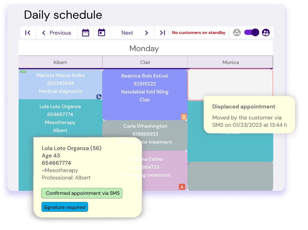 Manage your schedule with flowww book