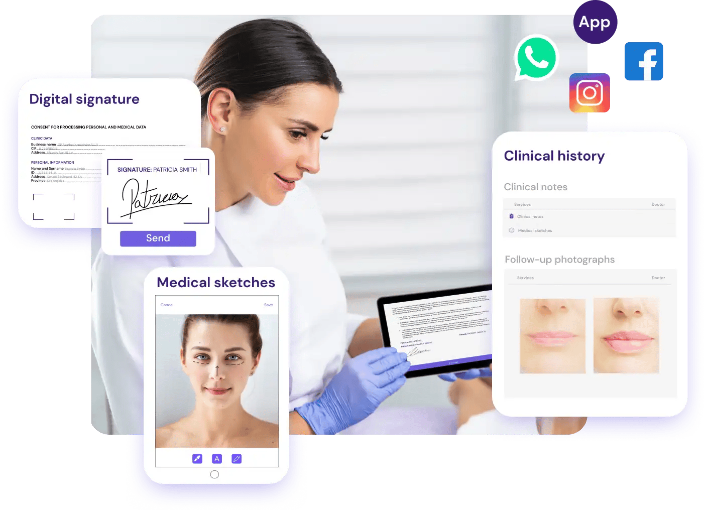 Software for aesthetic medicine clinics
