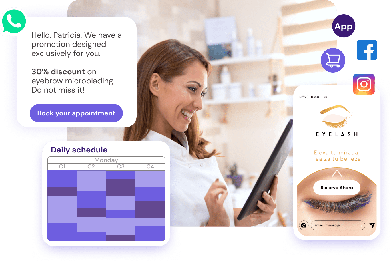 Eyebrow and Lashes Salon Software