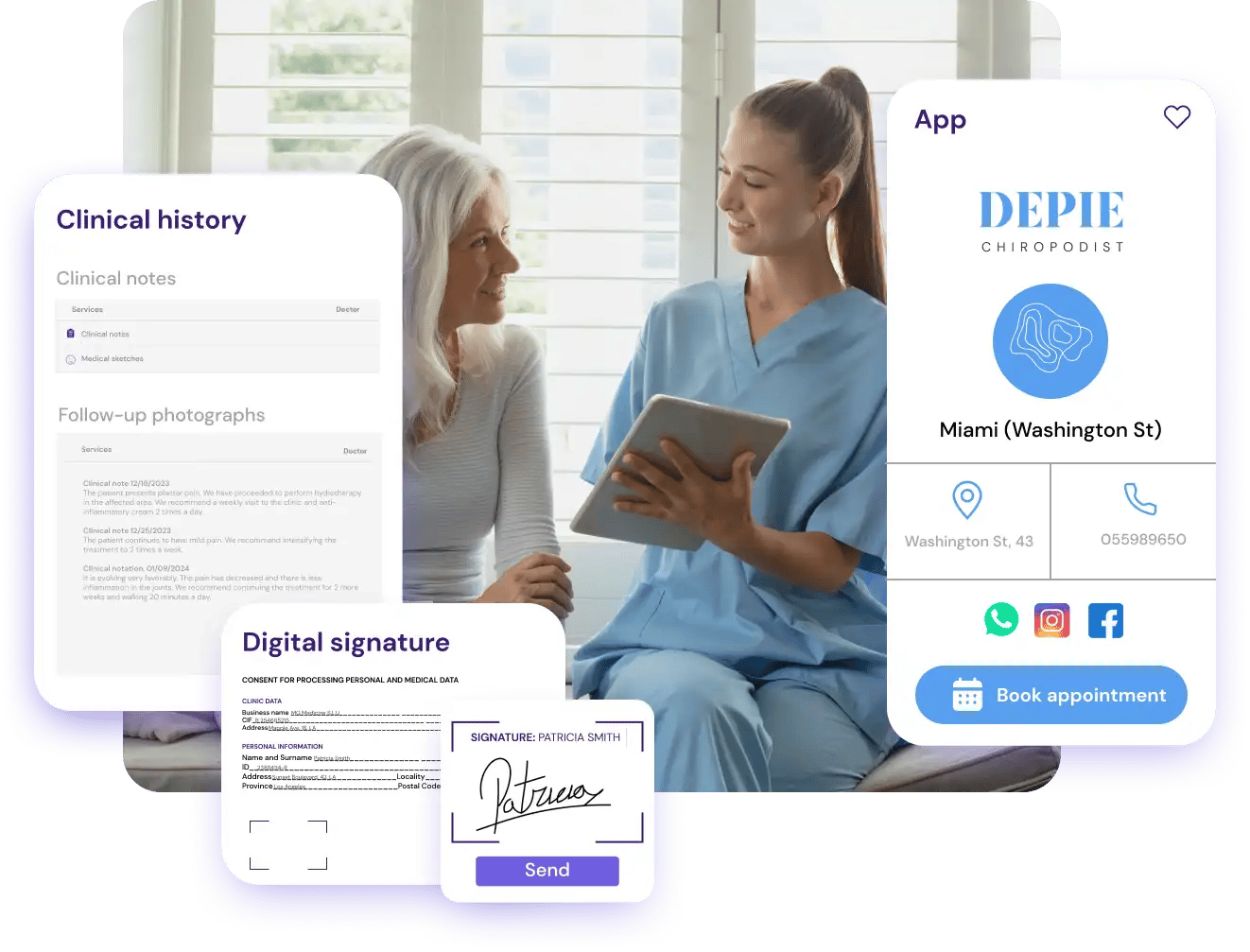 doctoclic is a software for podiatric clinics