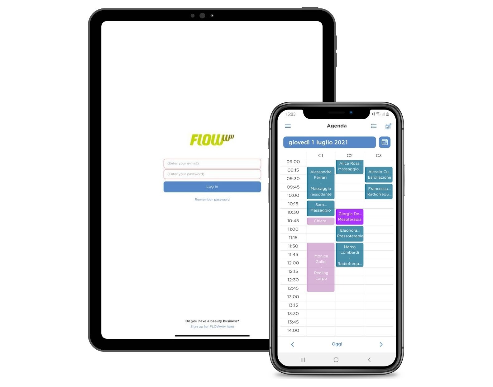 FLOWww Me - App di gestione per cliniche
